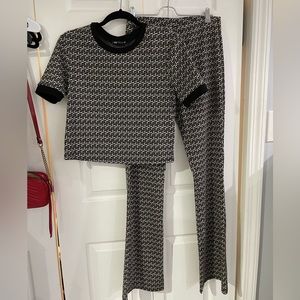 Zara knit - matching top and flare pants